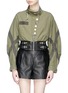 Main View - Click To Enlarge - ALEXANDER WANG - Harness cropped army jacket