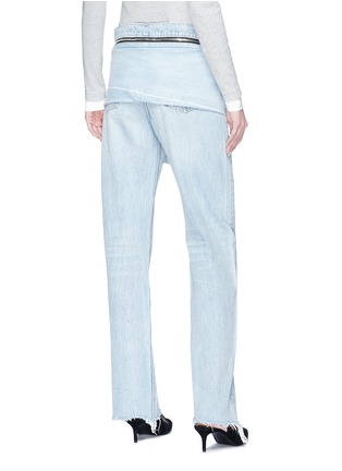 Back View - Click To Enlarge - ALEXANDER WANG - Detachable sleeve tie jeans