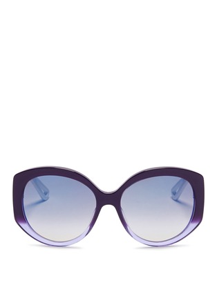 Main View - Click To Enlarge - DIOR - 'Extase 1' metal temple ombré acetate sunglasses