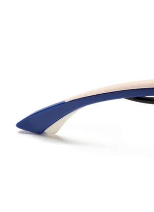 Detail View - Click To Enlarge - DIOR - 'Dior Twisting' Deco temple suspended acetate sunglasses