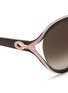 Detail View - Click To Enlarge - DIOR - 'Elle 1' metal curve suspended sunglasses