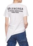  - BALENCIAGA - Convertible hem slogan print T-shirt