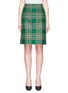 Main View - Click To Enlarge - BALENCIAGA - Tartan plaid virgin wool pencil skirt