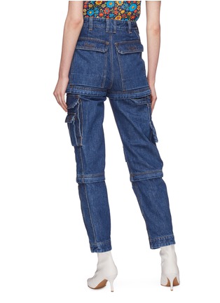 Back View - Click To Enlarge - BALENCIAGA - Detachable panel cargo jeans
