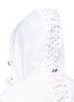 Detail View - Click To Enlarge - THOM BROWNE  - Lace-up back hooded parka