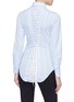 Back View - Click To Enlarge - THOM BROWNE  - Lace up back poplin shirt