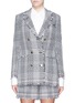 Main View - Click To Enlarge - THOM BROWNE  - Abstract check plaid tweed blazer