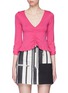 Main View - Click To Enlarge - TOPSHOP - Ruffle hem ruched knit top
