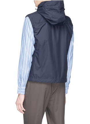 Back View - Click To Enlarge - LARDINI - 'Easy Wear' retractable hood gilet