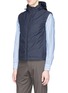 Front View - Click To Enlarge - LARDINI - 'Easy Wear' retractable hood gilet