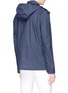 Back View - Click To Enlarge - LARDINI - 'Easy Wear' detachable hood jacket