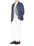 Figure View - Click To Enlarge - LARDINI - 'Easy Wear' detachable hood jacket