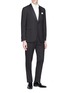 Figure View - Click To Enlarge - LARDINI - 'Supersoft' wool tuxedo suit