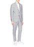 Front View - Click To Enlarge - LARDINI - 'Sartoria' wool hoodstooth check suit