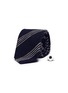 Main View - Click To Enlarge - LARDINI - Stripe cotton-silk knit tie