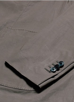 Detail View - Click To Enlarge - LARDINI - 'Easy Wear' packable cotton suit