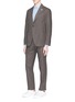 Front View - Click To Enlarge - LARDINI - 'Easy Wear' packable cotton suit