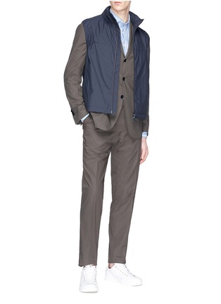 Figure View - Click To Enlarge - LARDINI - 'Easy Wear' packable cotton suit