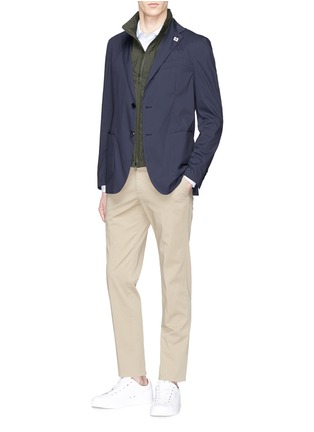Figure View - Click To Enlarge - LARDINI - 'Easy Wear' soft blazer