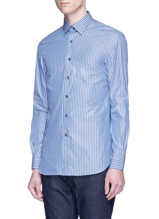 Front View - Click To Enlarge - BOGLIOLI - Stripe shirt