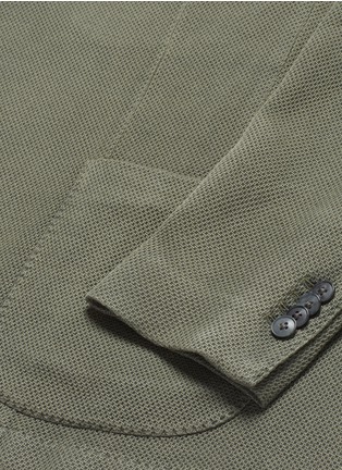 Detail View - Click To Enlarge - BOGLIOLI - 'K Jacket' cotton-linen knit soft blazer