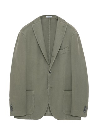 Main View - Click To Enlarge - BOGLIOLI - 'K Jacket' cotton-linen knit soft blazer