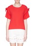 Main View - Click To Enlarge - SEE BY CHLOÉ - Ribbon trim textured crepe top