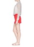 Figure View - Click To Enlarge - SEE BY CHLOÉ - Ribbon trim textured crepe shorts