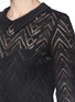 Detail View - Click To Enlarge - SANDRO - Peter Pan collar crochet shift dress
