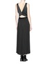 Figure View - Click To Enlarge - SANDRO - Satin crop top pleat combo dress
