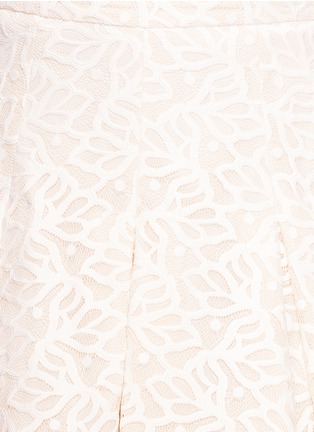 Detail View - Click To Enlarge - SANDRO - Guipure lace flare skirt