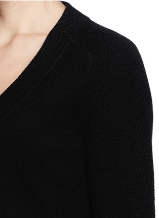 Detail View - Click To Enlarge - RAG & BONE - 'Valentina' contrast knit cashmere sweater