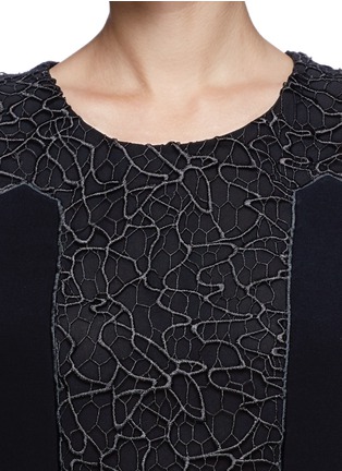 Detail View - Click To Enlarge - RAG & BONE - 'Mijo' lace front dip blouse