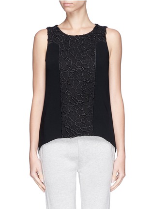 Main View - Click To Enlarge - RAG & BONE - 'Mijo' lace front dip blouse