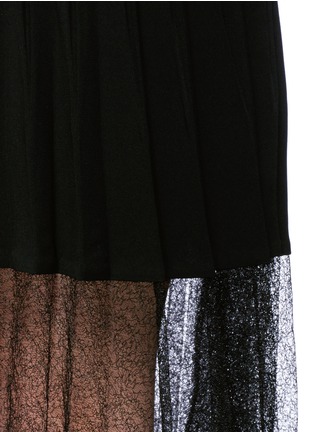 Detail View - Click To Enlarge - RAG & BONE - 'Lyndale' squiggle lace crepe skirt
