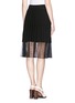 Back View - Click To Enlarge - RAG & BONE - 'Lyndale' squiggle lace crepe skirt
