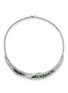 Main View - Click To Enlarge - CZ BY KENNETH JAY LANE - Cubic zirconia crescent collar necklace