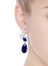 Figure View - Click To Enlarge - CZ BY KENNETH JAY LANE - Leaf foliage pear cut cubic zirconia drop earrings