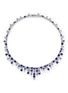 Main View - Click To Enlarge - CZ BY KENNETH JAY LANE - 'Egyptian Revival' cubic zirconia fringe necklace