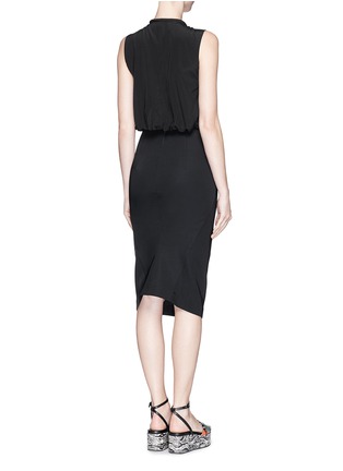Back View - Click To Enlarge - MO&CO. EDITION 10 - Bubble back jersey pencil dress