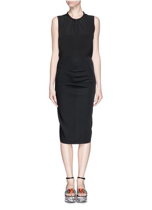 Main View - Click To Enlarge - MO&CO. EDITION 10 - Bubble back jersey pencil dress