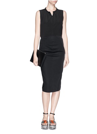 Figure View - Click To Enlarge - MO&CO. EDITION 10 - Bubble back jersey pencil dress