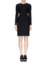 Main View - Click To Enlarge - MO&CO. EDITION 10 - Faux wrap front cutout dress