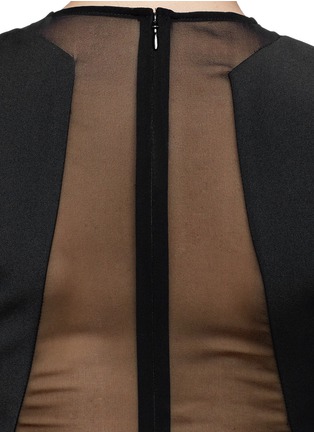Detail View - Click To Enlarge - MO&CO. EDITION 10 - Dropped waist peplum dress
