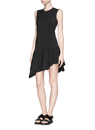 Front View - Click To Enlarge - MO&CO. EDITION 10 - Dropped waist peplum dress