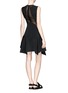 Figure View - Click To Enlarge - MO&CO. EDITION 10 - Dropped waist peplum dress