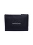 Main View - Click To Enlarge - BALENCIAGA - 'Everyday' logo print leather zip pouch