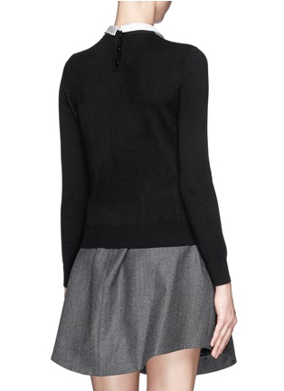 Back View - Click To Enlarge - CARVEN - Peter Pan collar sweater