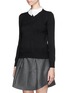 Front View - Click To Enlarge - CARVEN - Peter Pan collar sweater