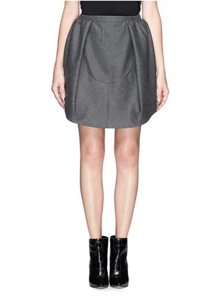Main View - Click To Enlarge - CARVEN - Oversize pleat pouf skirt